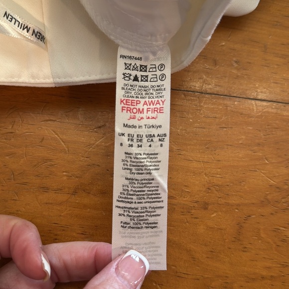 Compact Stretch High Waist Wide Leg Pants by karen Millen NWT - Picture 10 of 17